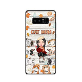 Personalized Cat Mom Fall Season Pumpkin Phonecase Printed MTPN1107