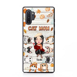 Personalized Cat Mom Fall Season Pumpkin Phonecase Printed MTPN1107