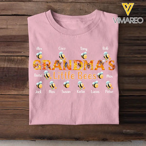 Personalized Grandma's Little Bees with Kid Names T-Shirt Printed HTHKVH1407