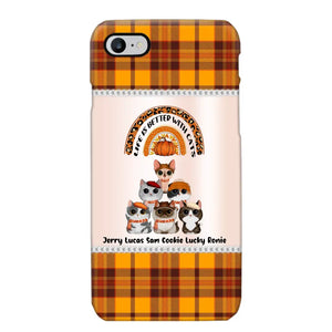 Personalized Life Is Better With Cats Fall Season Cat Lovers Phonecase Printed PNPVD1407