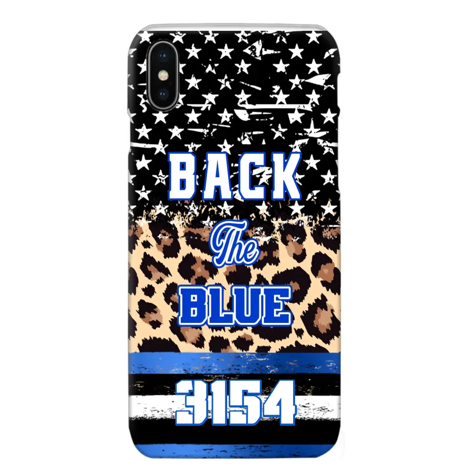 Personalized Back The Blue Police Phonecase Printed 23JUL-DNL21