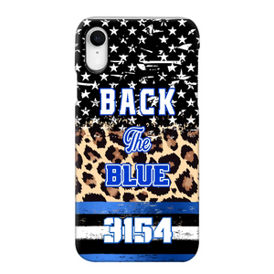 Personalized Back The Blue Police Phonecase Printed 23JUL-DNL21