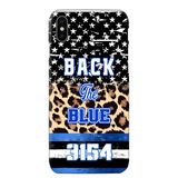 Personalized Back The Blue Police Phonecase Printed 23JUL-DNL21