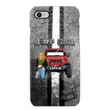 Personalized Jeep Girl with Name Phonecase Printed HTHHN2407