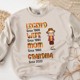 Personalized Legend Wife Mom or Grandma Year Fall Season Sweater 3D Printed HTHHN1707