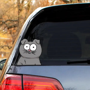 Personalized Cat Lovers Car Decal Printed PN202343