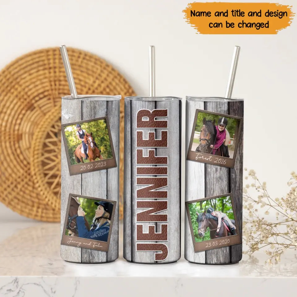 Personalized Upload Your Horse Photo
Skinny Tumbler Printed DNL202342