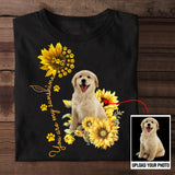 Personalized Upload Your Dog Photo You Are My Sunshine Sunflower T-shirt Printed MTKVH202355