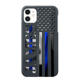 Personalized Law Enforcement Thin Blue Line Luxury Phonecase 2023101