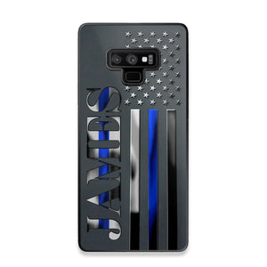 Personalized Law Enforcement Thin Blue Line Luxury Phonecase 2023101