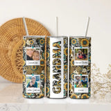 Personalized Upload Your Photo Gift For Grandma Skinny Tumbler Printed HTHDNL202323