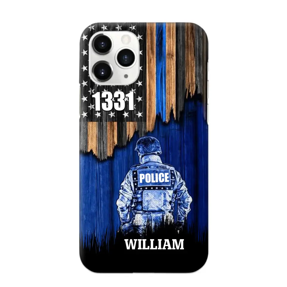 Personalized Police Department with Name Phonecase Printed PTN202390