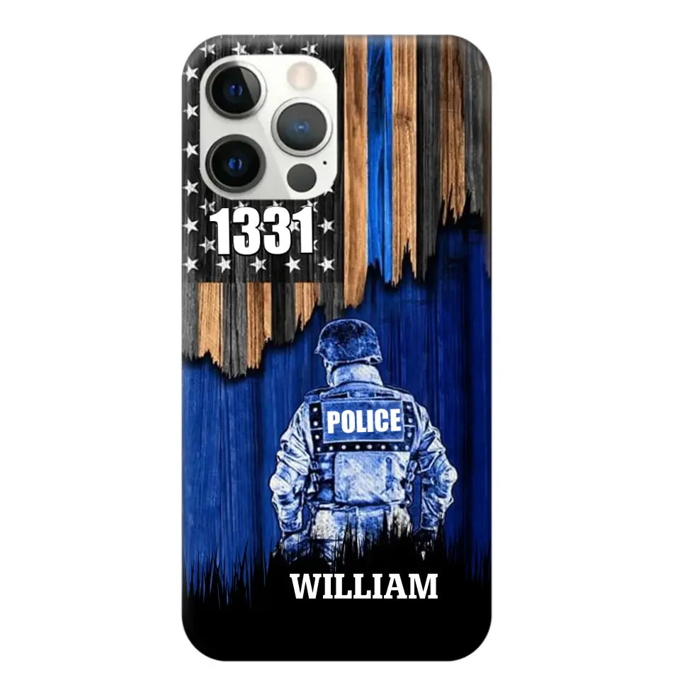 Personalized Police Department with Name Phonecase Printed PTN202390