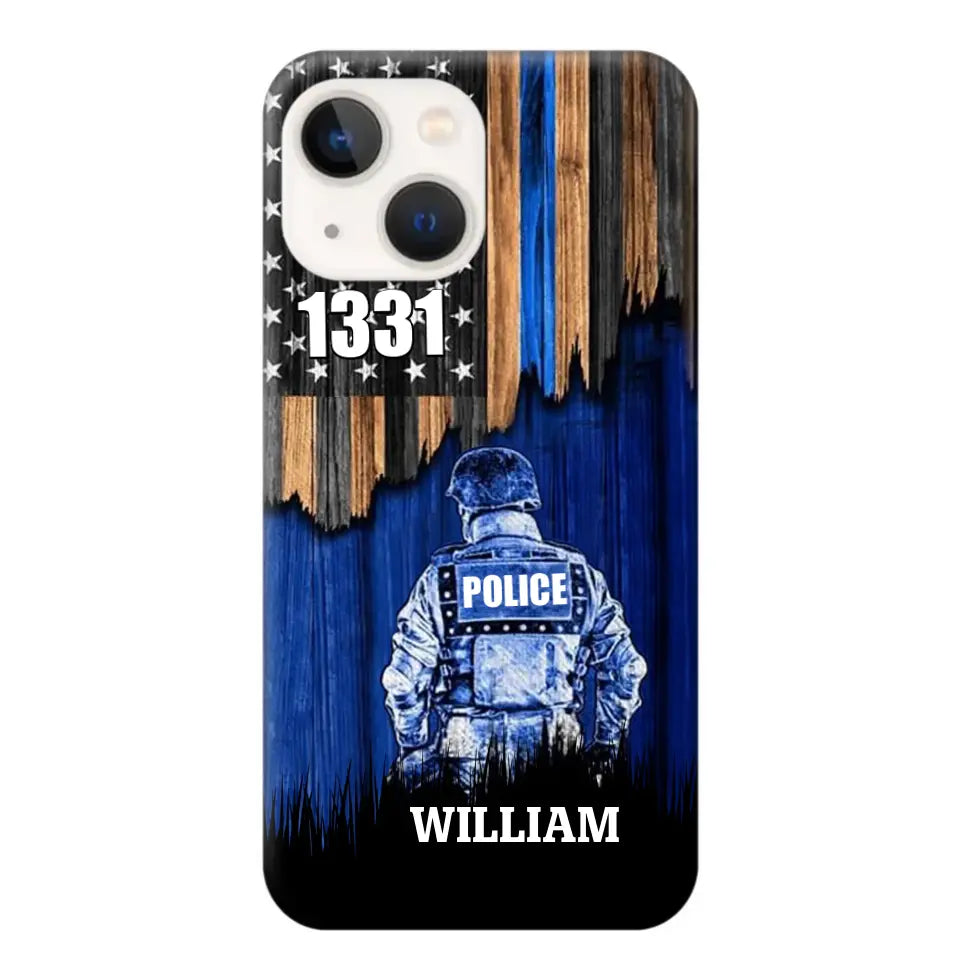 Personalized Police Department with Name Phonecase Printed PTN202390