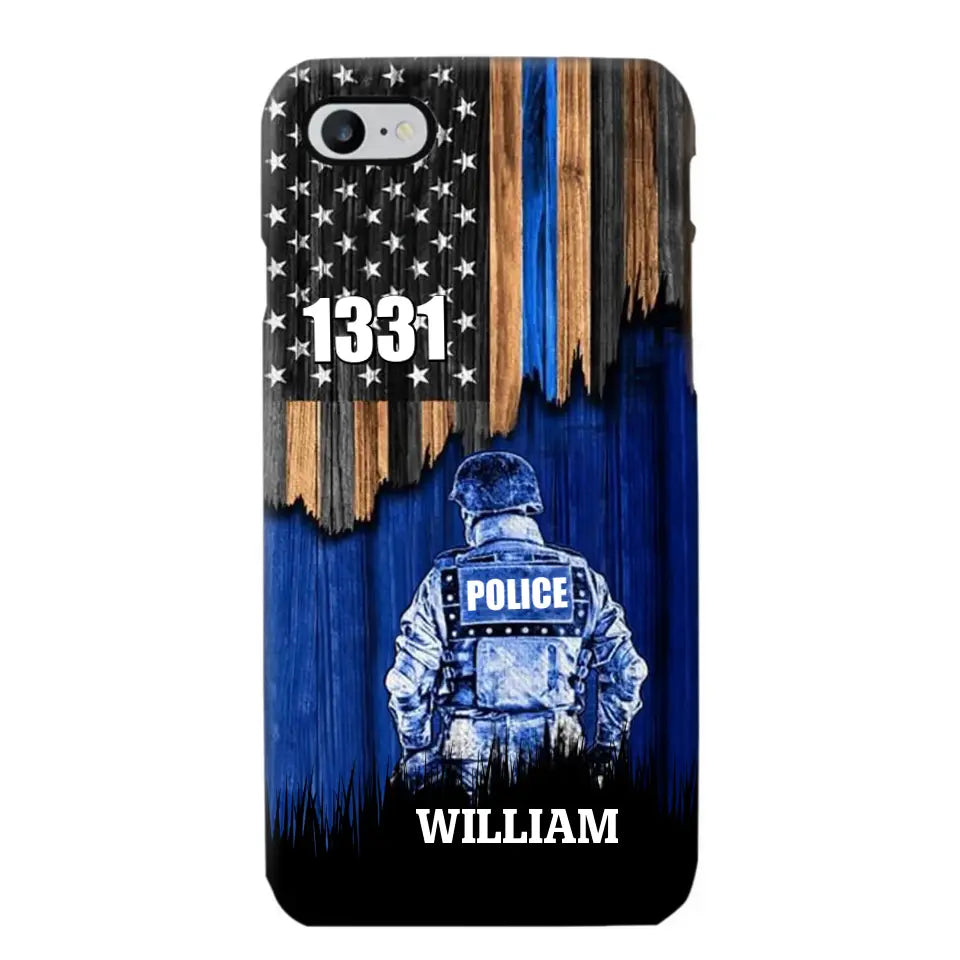 Personalized Police Department with Name Phonecase Printed PTN202390