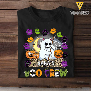 Personalized Nana's Boo Crew Grandma Ghosts With Kid Name T-shirt Printed HTHHN202391