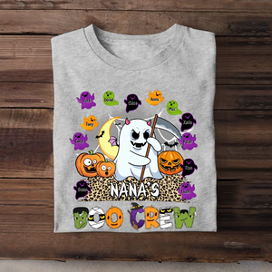 Personalized Nana's Boo Crew Grandma Ghosts With Kid Name T-shirt Printed HTHHN202391