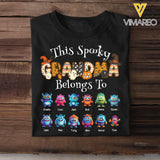 Personalized This Spooky Grandma Belongs To Kid Names T-shirt Printed HTHPD202392