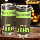 Personalized Firefighter Bunker Gear Tumbler Printed DNL202385