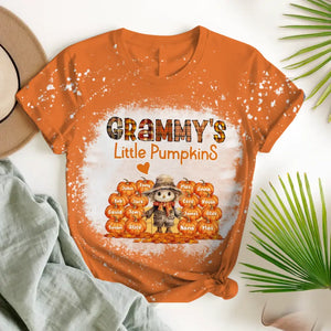 Personalzied Fall Season Grandma's Little Pumpkins Kid Names 3D T-shirt Printed HTHPVD2023132