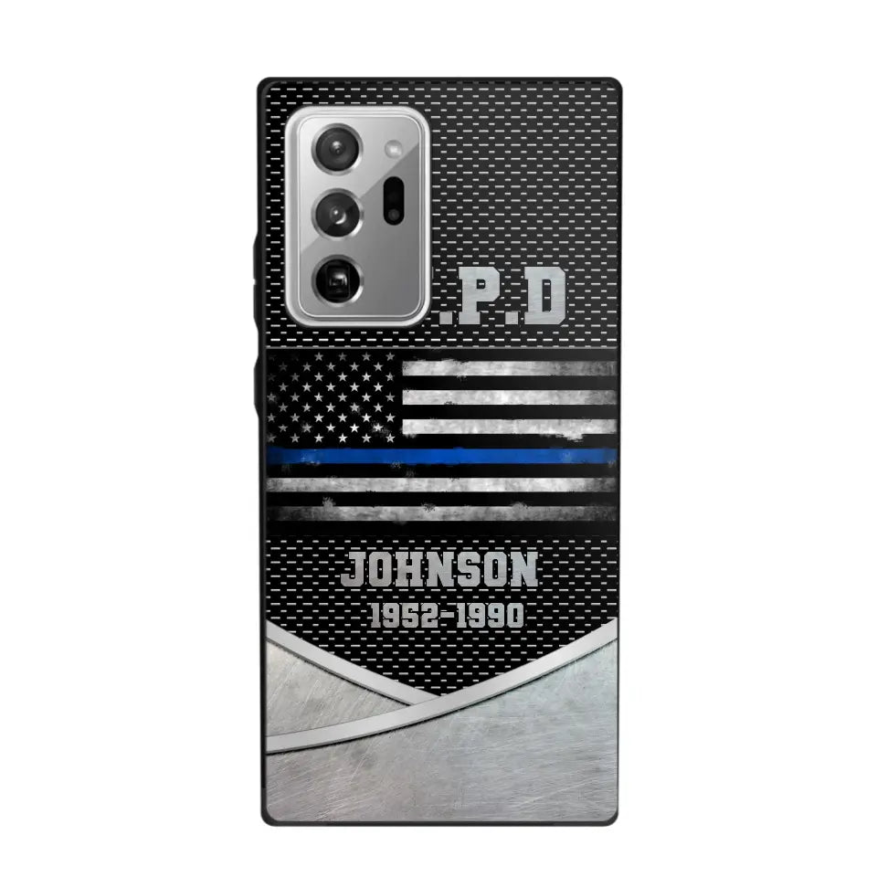 Personalized US Police Department & Name Phonecase KVH23164