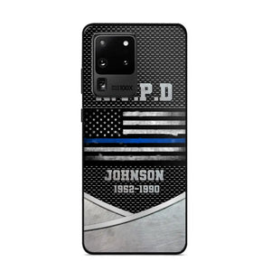 Personalized US Police Department & Name Phonecase KVH23164