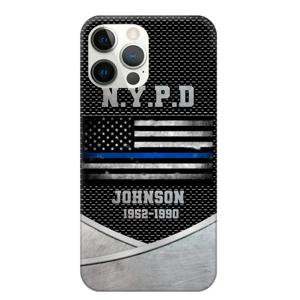 Personalized US Police Department & Name Phonecase KVH23164