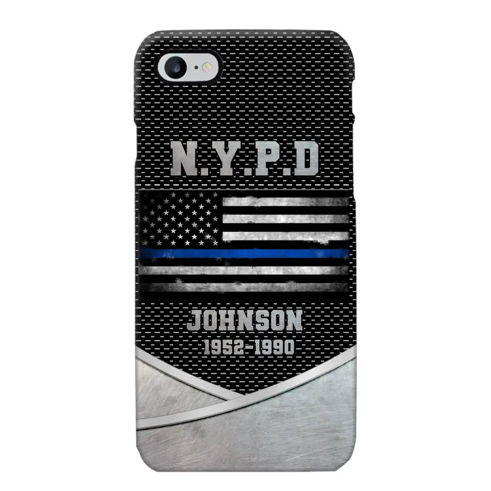 Personalized US Police Department & Name Phonecase KVH23164