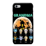 Personalized Grandma Little Monsters Halloween & Kid Names Phonecase HTHKVH23181