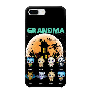 Personalized Grandma Little Monsters Halloween & Kid Names Phonecase HTHKVH23181