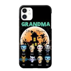 Personalized Grandma Little Monsters Halloween & Kid Names Phonecase HTHKVH23181