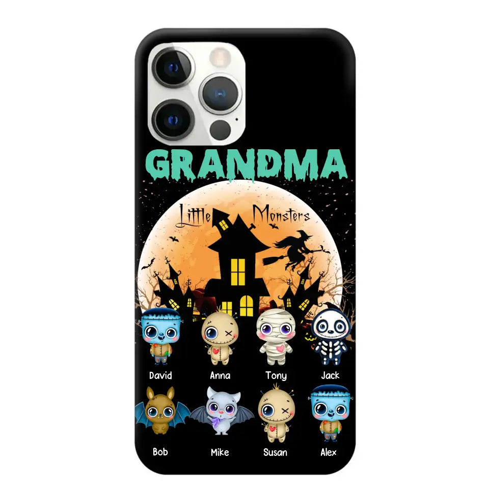 Personalized Grandma Little Monsters Halloween & Kid Names Phonecase HTHKVH23181