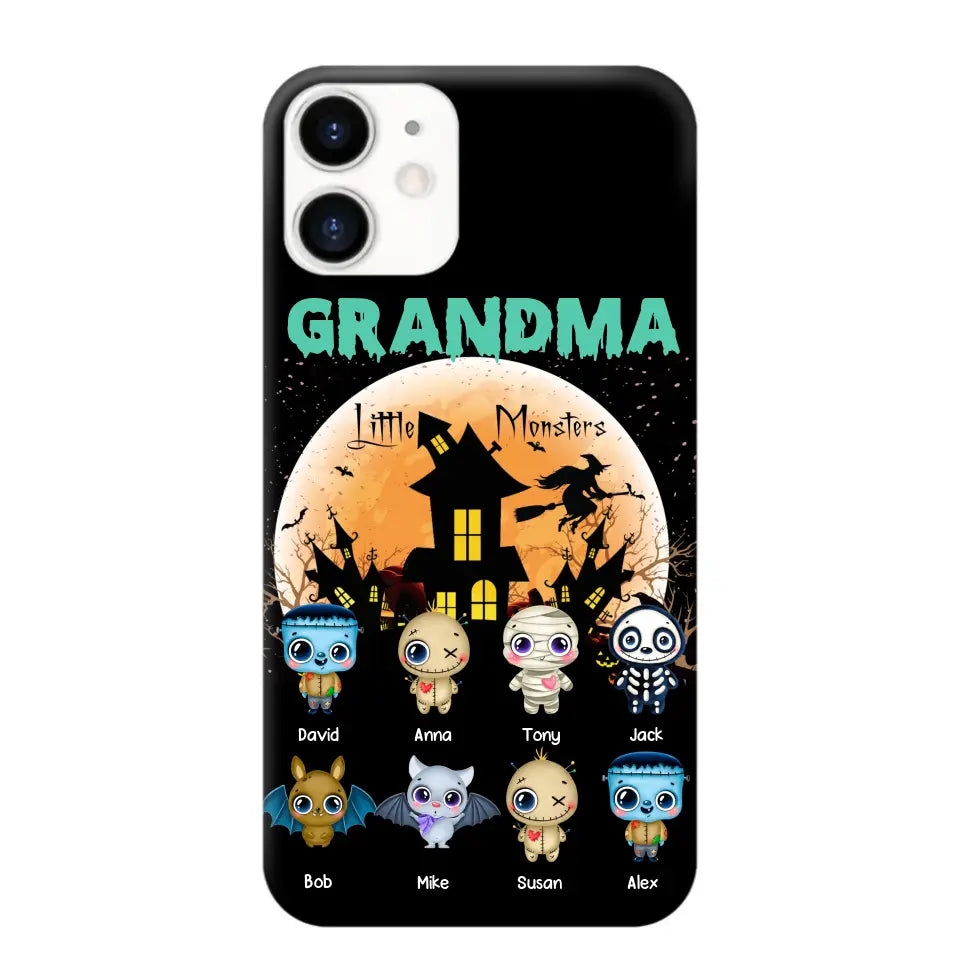 Personalized Grandma Little Monsters Halloween & Kid Names Phonecase HTHKVH23181