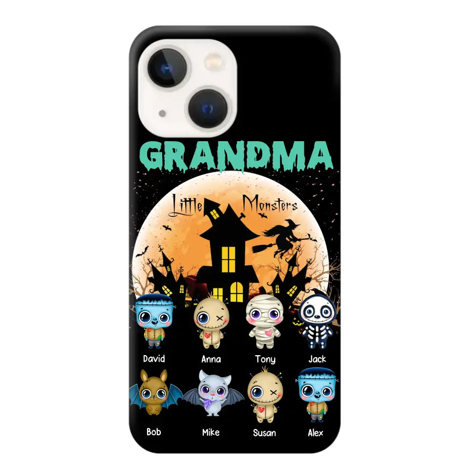 Personalized Grandma Little Monsters Halloween & Kid Names Phonecase HTHKVH23181