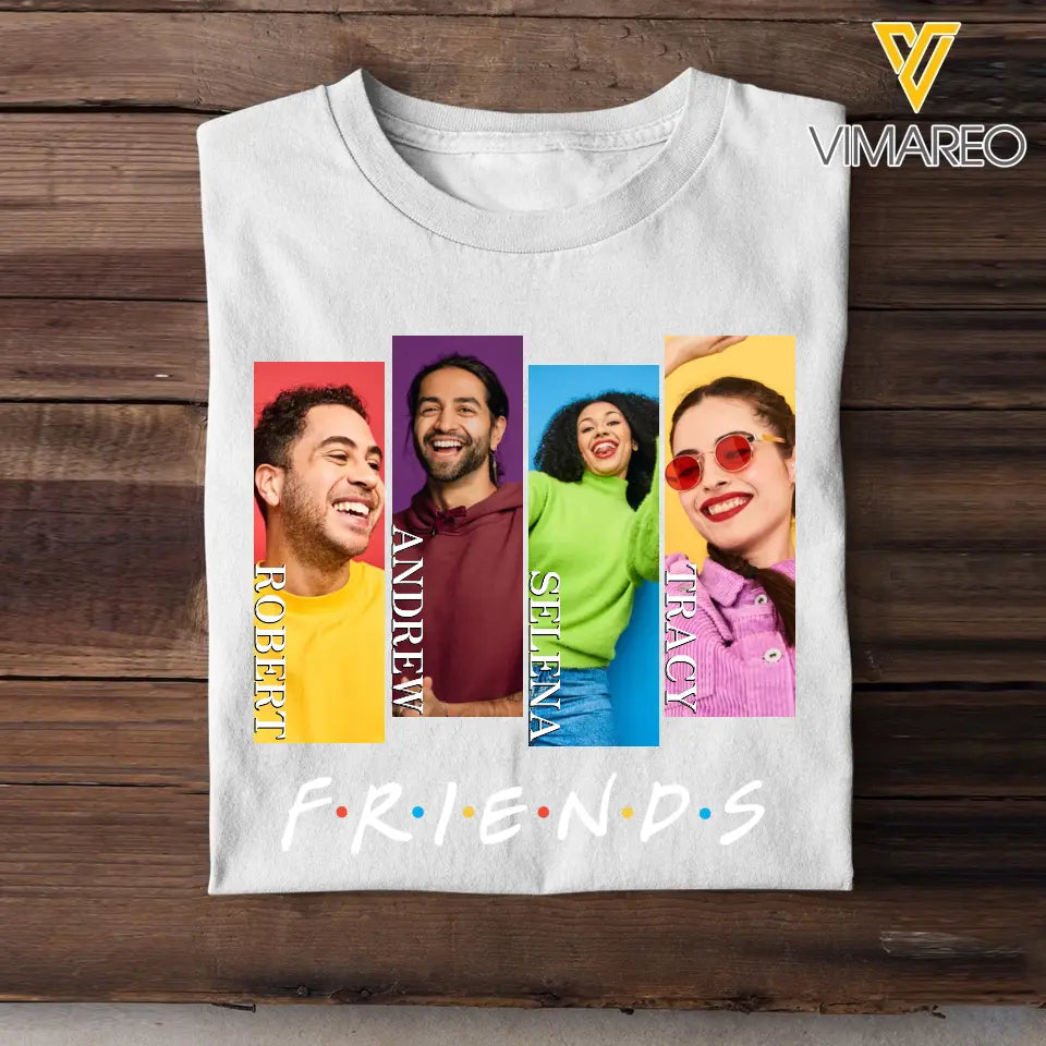 Personalized Upload Your Friends Photo Custom Name T-shirt Printed MTHHN23210