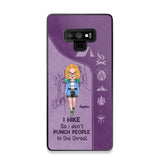 Personalized Hiking Girl I Hike So I Don't Punch People In The Throat Phonecase Printed HN23217