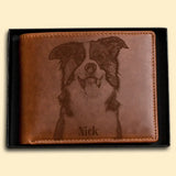 Personalized Dog Lover Leather Wallet QTPD23254