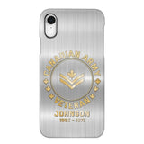 Personalized Canadian Armed Force Phone Case Printed QTPD256