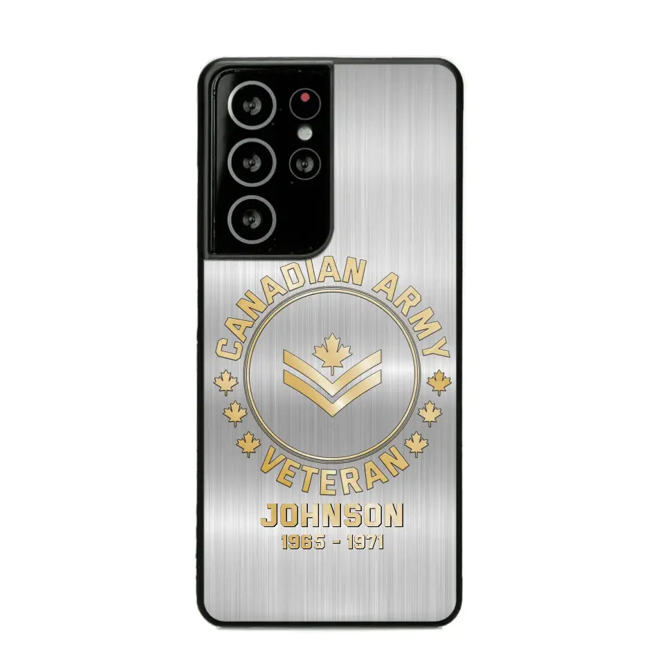 Personalized Canadian Armed Force Phone Case Printed QTPD256