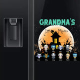 Personalized Grandma's Little Monsters Halloween & Kid Names Fridge Decal Printed HTHKVH23180