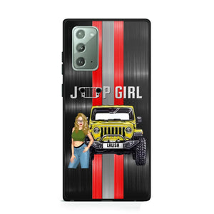 Personalized Jeep Girl with Name Phonecase Printed PVD23190