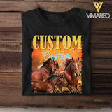 Personalized Upload Your Horse Photo T-shirt Printed HTHDNL23220