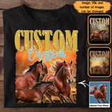 Personalized Upload Your Horse Photo T-shirt Printed HTHDNL23220