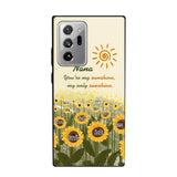 Personalized Your're My Sunshine My Only Sunshine Sunflowers with Kid Names Phonecase Printed HTHHN23258