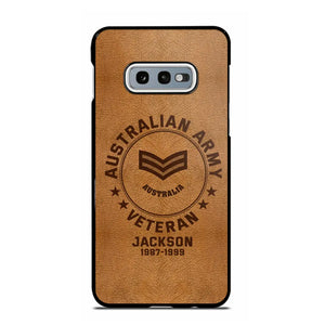 Personalized Australian Armed Force Leather Texture Phone Case Printed QTPN301