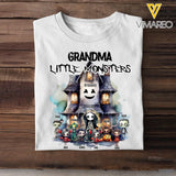 Personalized Grandma Little Monsters Halloween Gift T-shirt Printed HN23291