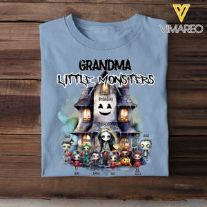 Personalized Grandma Little Monsters Halloween Gift T-shirt Printed HN23291