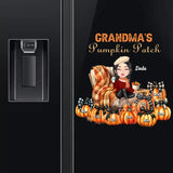 Personalized Grandma's Pumpkin Patch with Kid Names Fridge Decal Printed MTHN23295