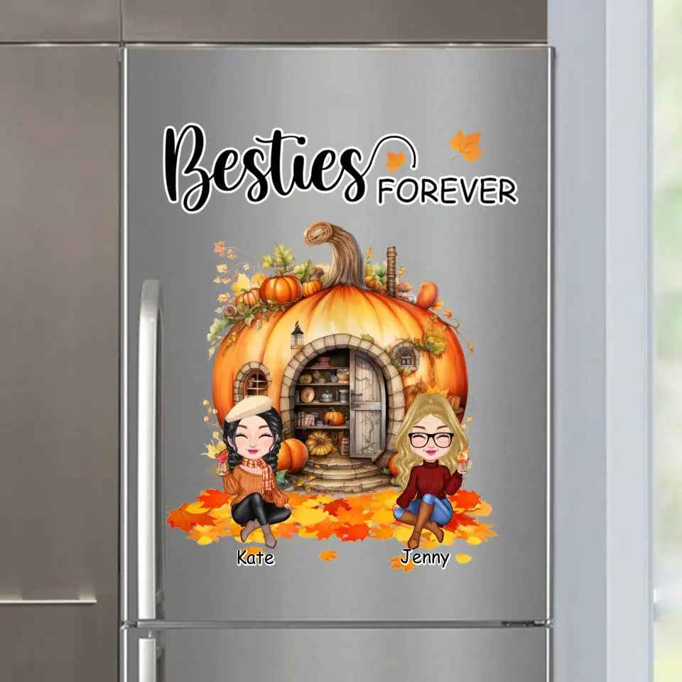 Personalized Besties Forever Fridge Decal Printed 23333LDMDNL