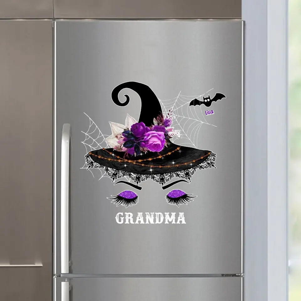 Personalized Grandma Witch Halloween Decal Printed QTPN23349